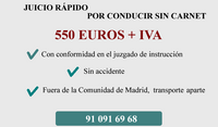 Precio abogado por conducir sin carnet